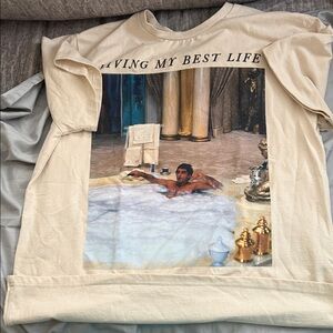 Cream Graphic T-Shirt